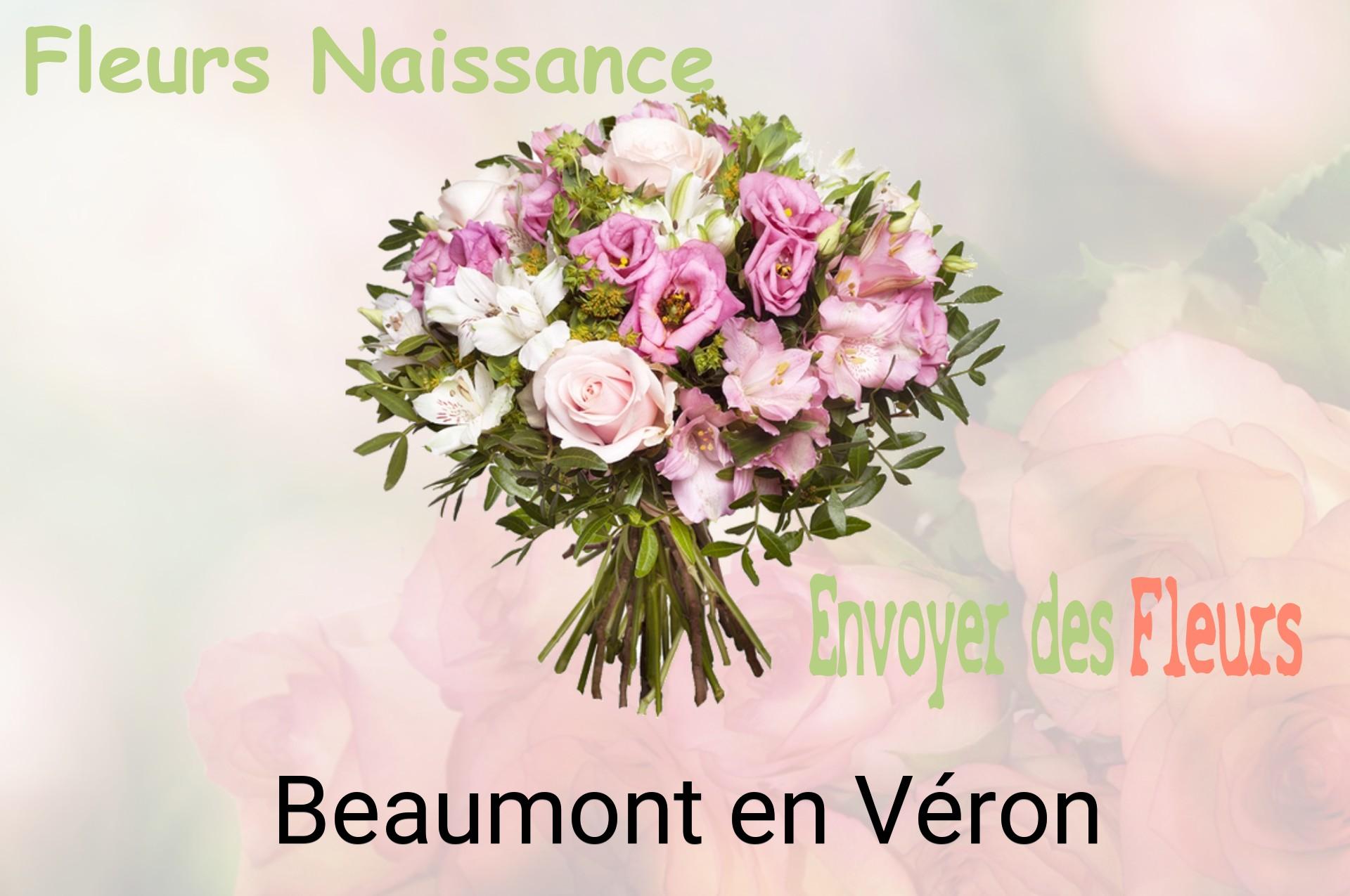 Bouquet de fleurs de naissance livré à Beaumont-en-Véron